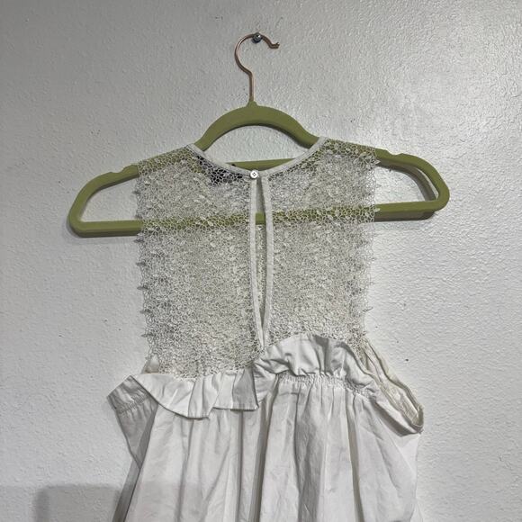Marissa Webb Collective White Ruffle Lace Top Sz S - Picture 7 of 12